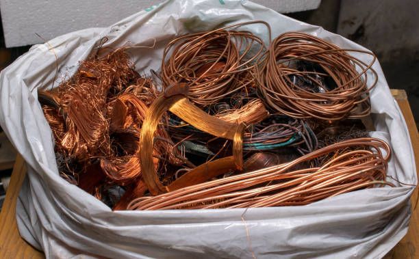 Bag of copper wire scraps.