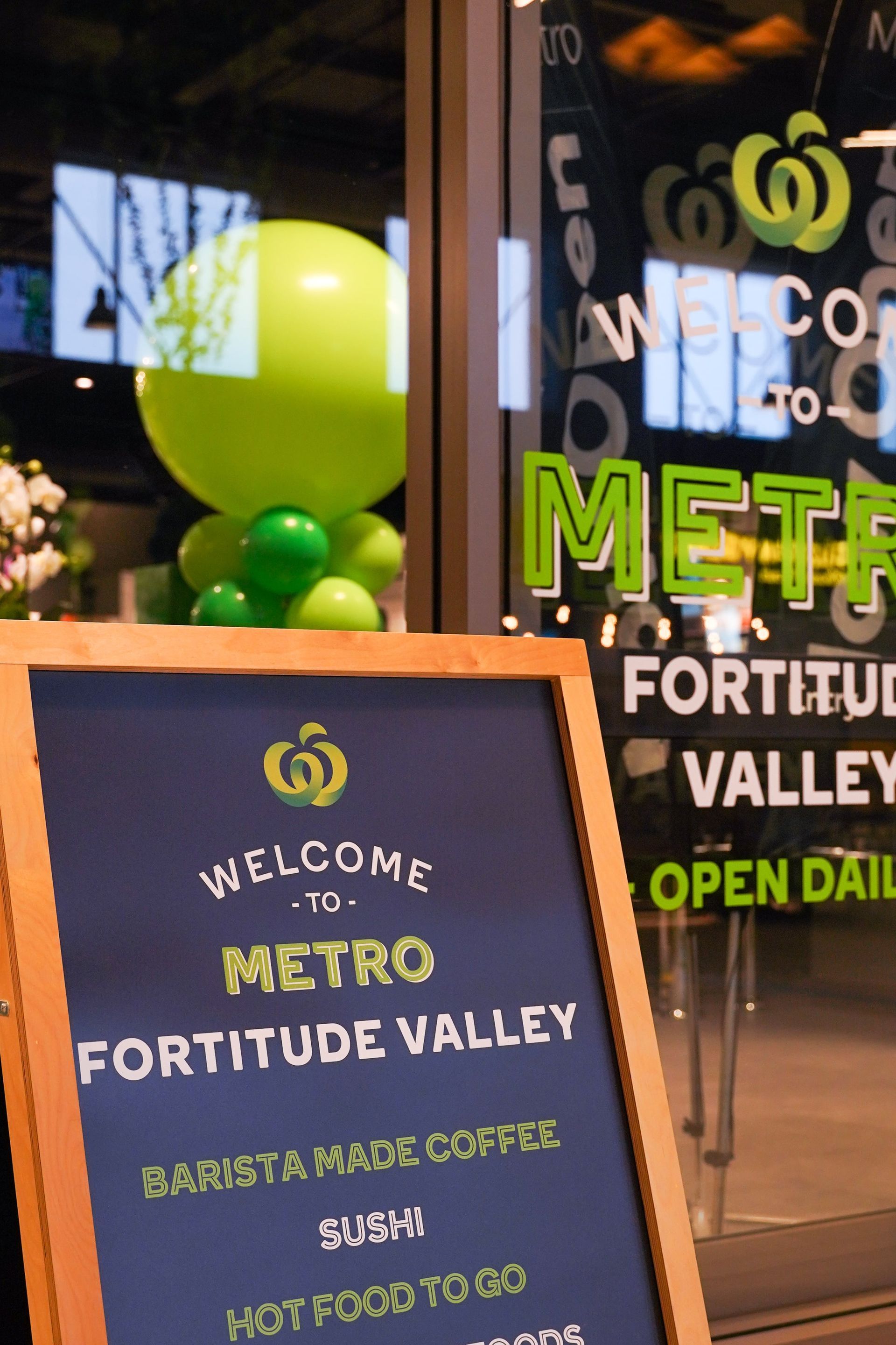 A sign that says welcome to metro fortitude valley