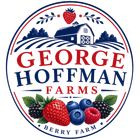 George Hoffman Farms logo with barn, berries, and &ldquo;Berry Farm&rdquo; text in red, navy, and green