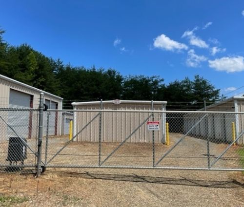 gated drive-up access storage facility