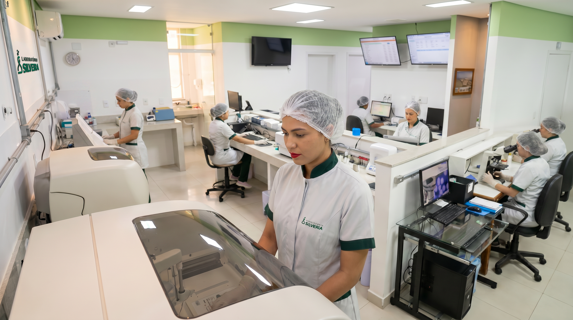 Equipamentos de an&aacute;lise cl&iacute;nica de alta tecnologia