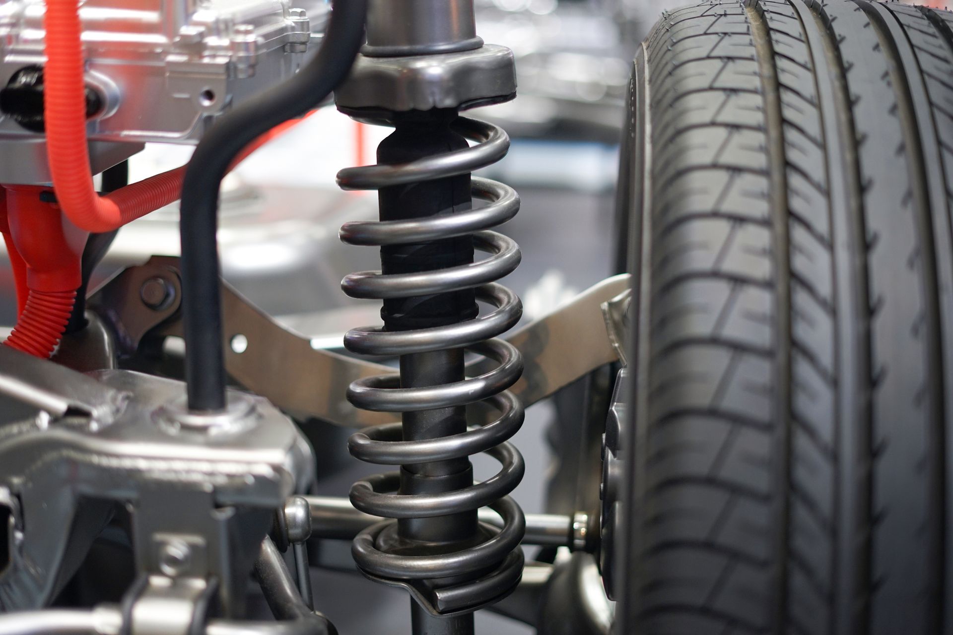 Close-Up View of Car Suspension - San Diego, CA - Independent Volvo, Saab, Jeep & Subaru