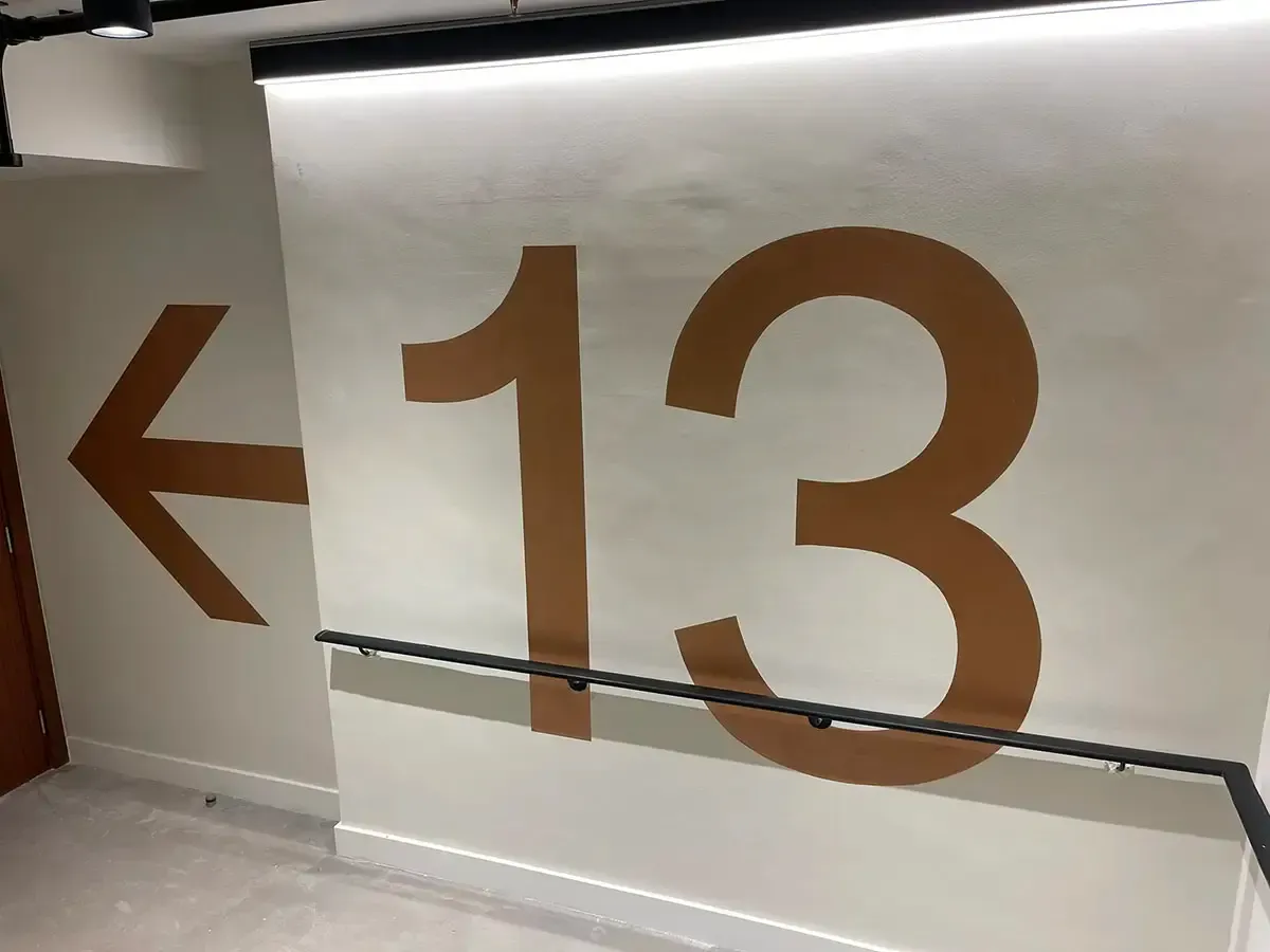 No. 13 signwriting