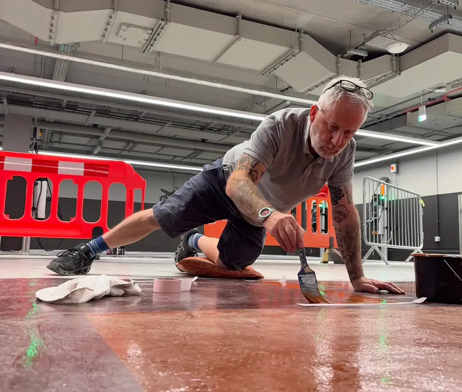 David Mearns floor painting