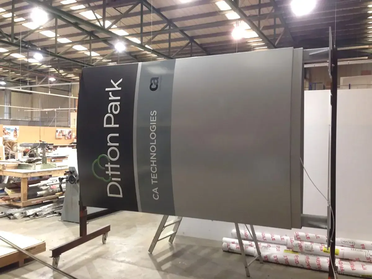 Ditton Park monolith signage manufacture