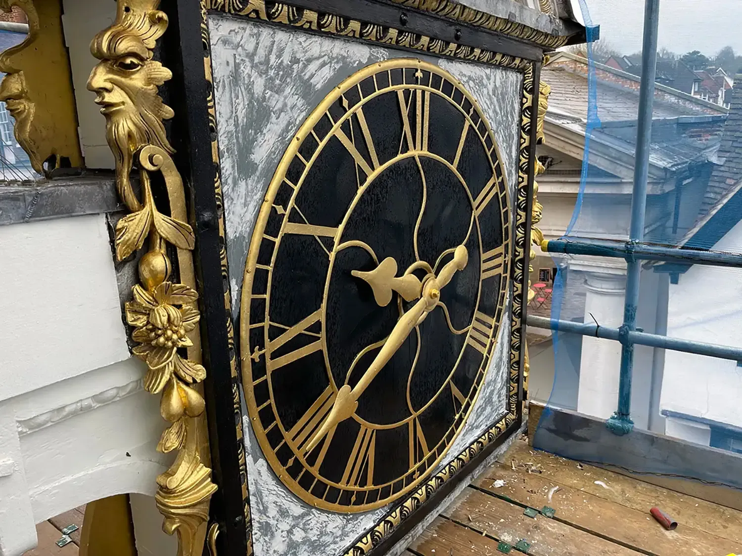Guildford Guildhall clock restoration