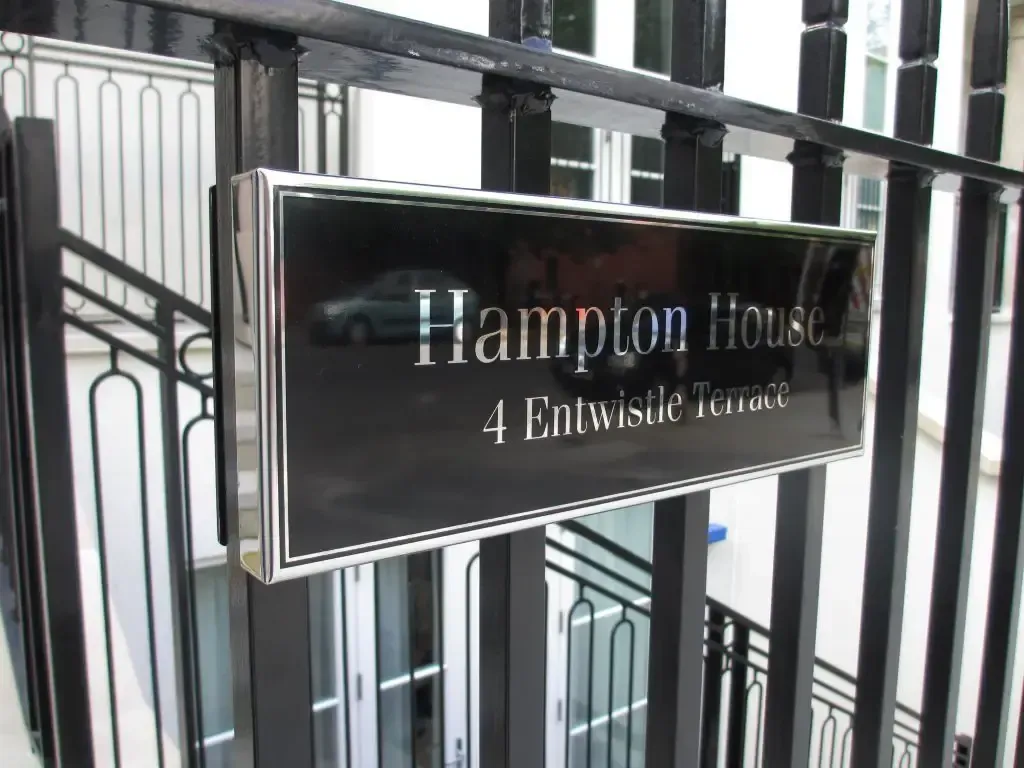Hampton House corporate sign