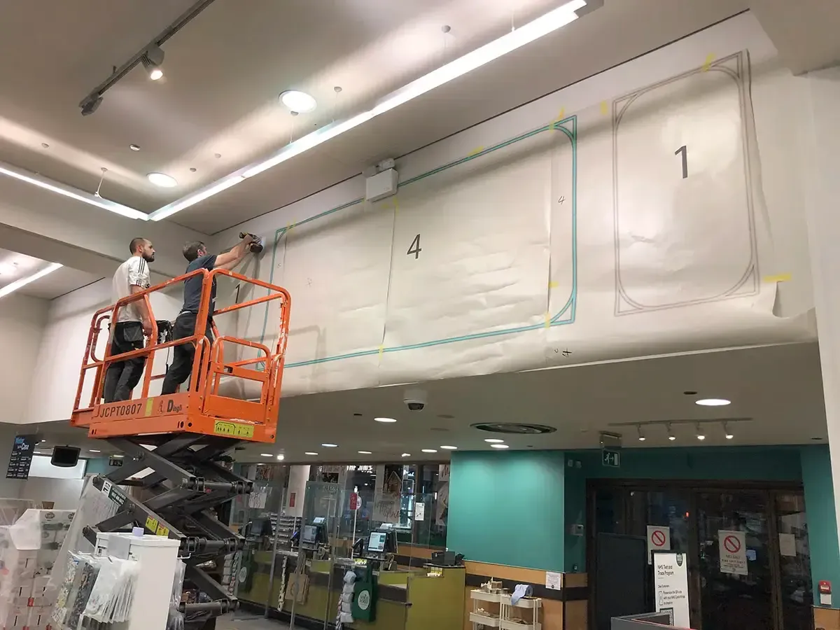 Installation underway at Whole Foods Market