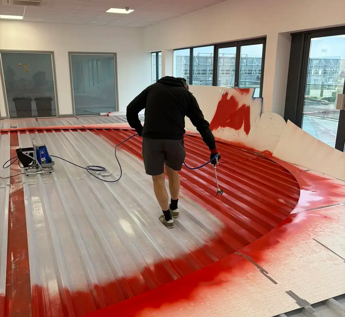 Sisk cladding painting