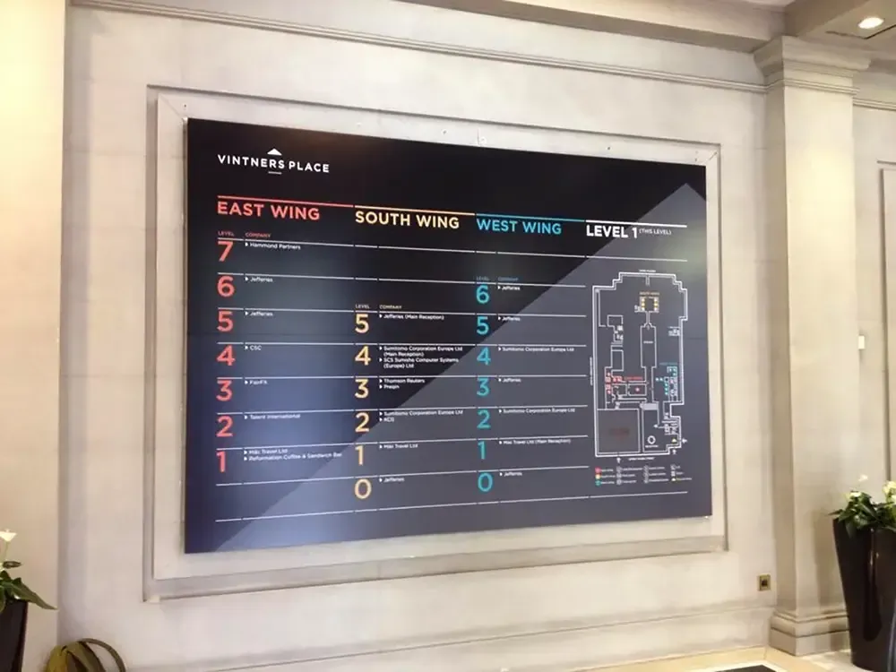 Vintners Place corporate way finding