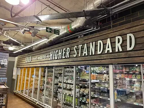 Whole Foods retail signage