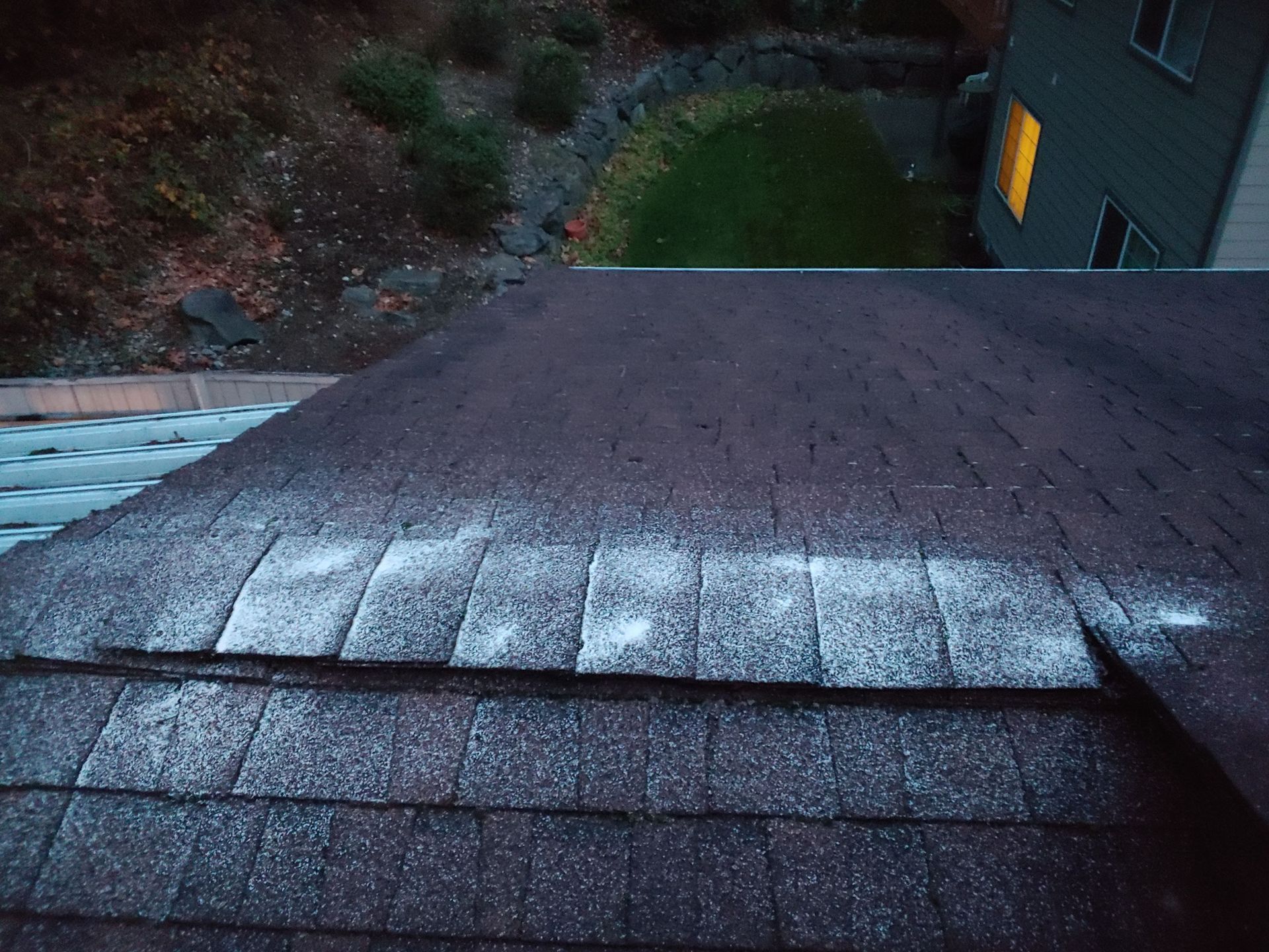 A roof with a lot of shingles on it