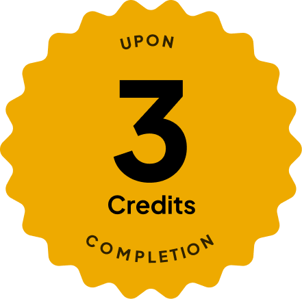 Badge: 4 Credits Upon Completion
