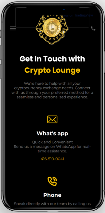 Get In Touch With Crypto Lounge