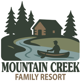 A mountain creek family resort canoe rental logo