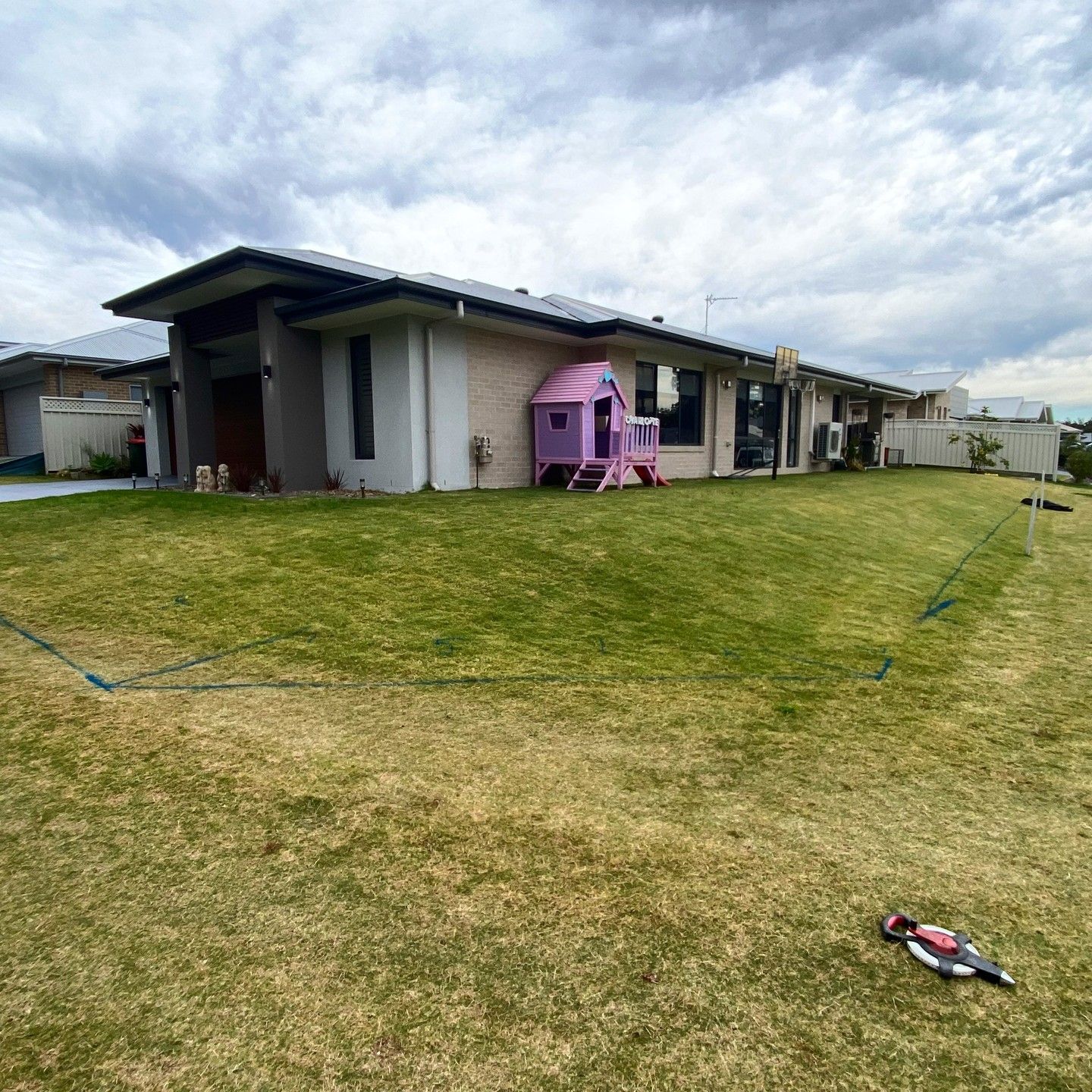 A One-story House With a Large Green Lawn — Concrete Sleepers NSW - Port Macquarie in Central Coast, NSW