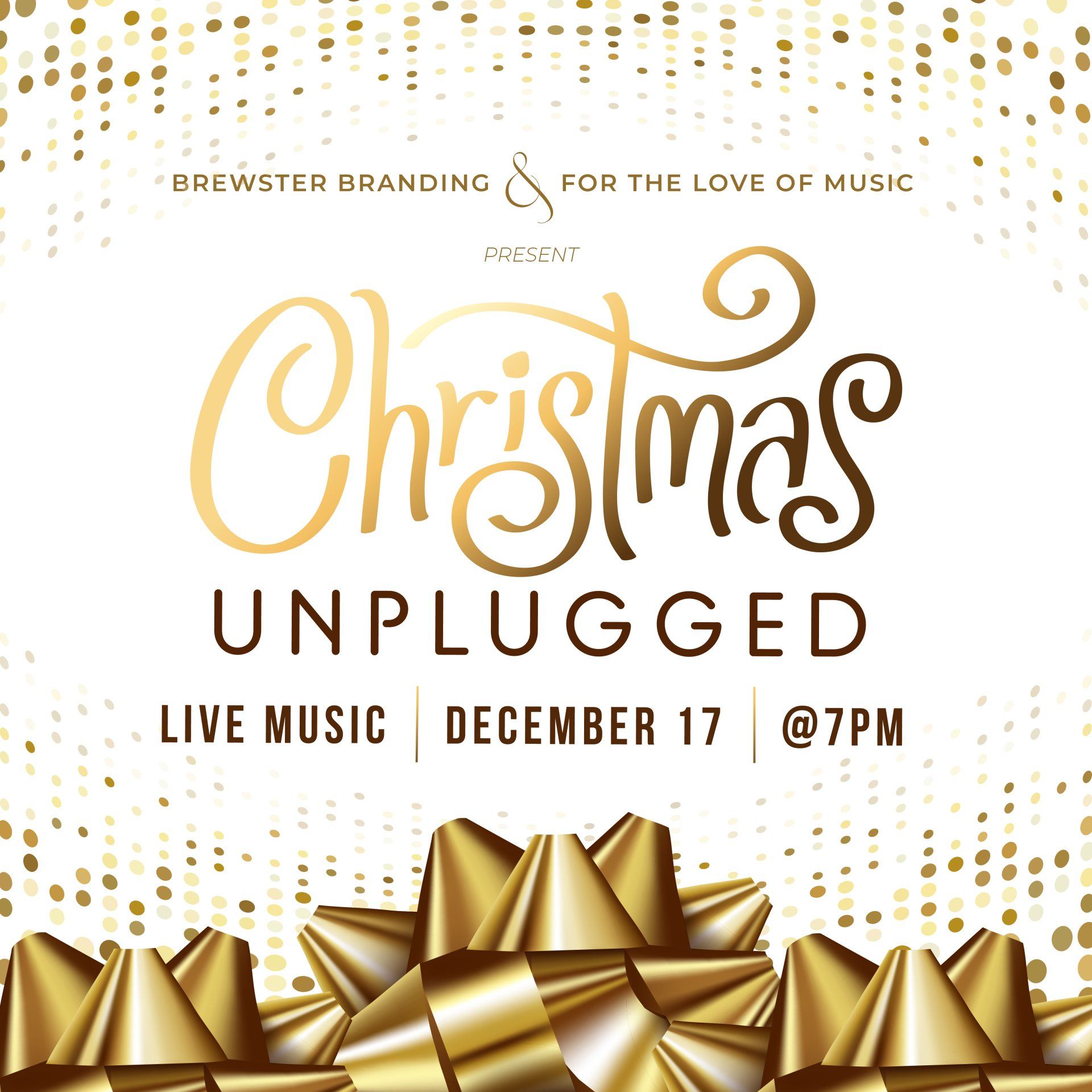 WATCH NOW on our Facebook page Christmas Unplugged. A mini concert.