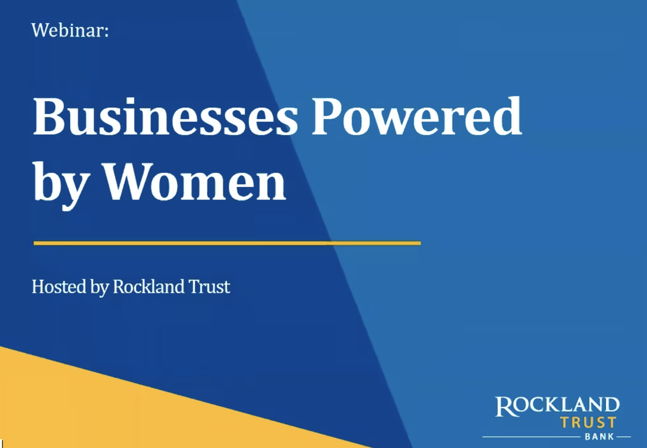 Rockland Trust Webinar Title and Logo