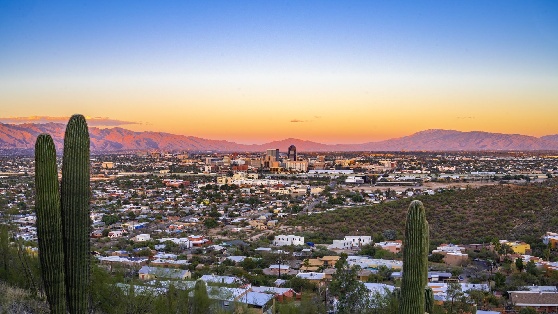 Stock photo of the city of Tucson
