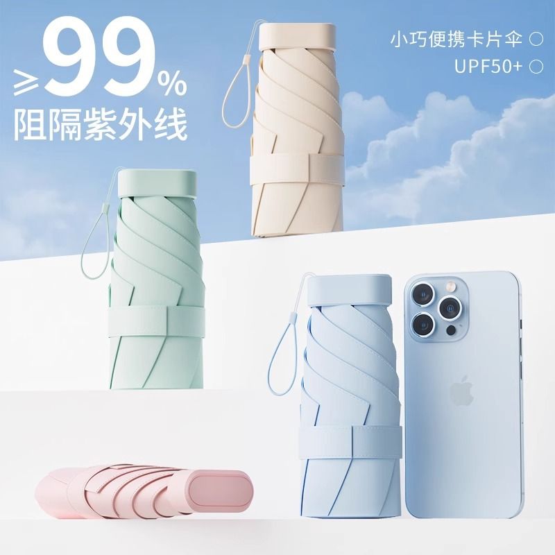 99%阻隔紫外線 黑膠內裡 晴雨兩用傘