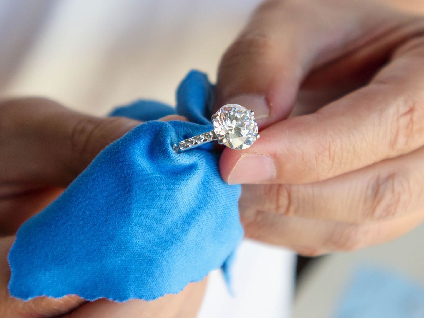 Pair of Rings with Diamonds and Sapphires — Hanover, PA — Ashley Lauren Custom Jewelers Pair of Rings with Diamonds and Sapphires — Hanover, PA — Ashley Lauren Custom Jewelers