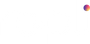 White background with a small multicolored circular gradient icon in the top-right corner.