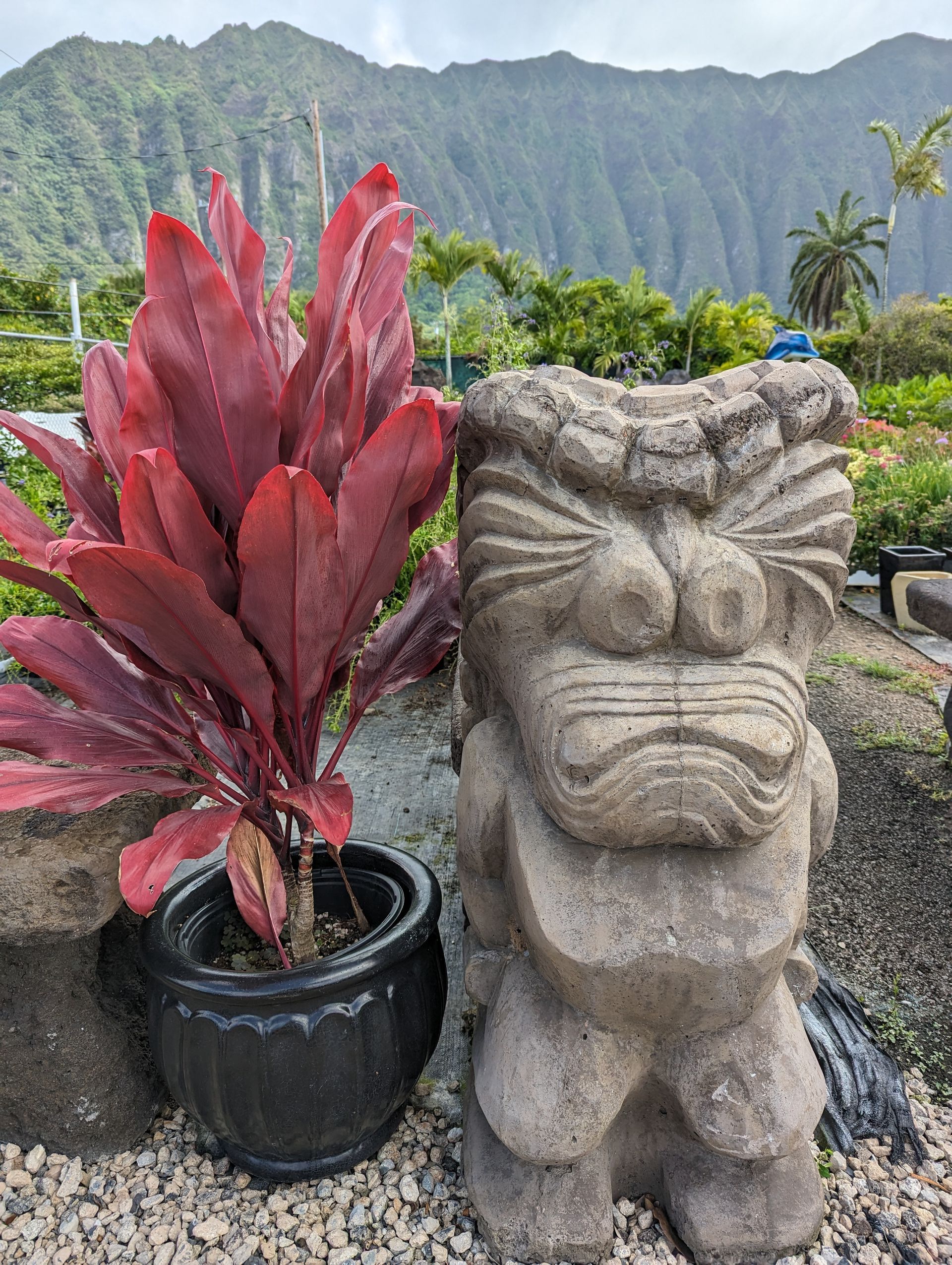 Polynesian Statue — Waimanalo, HI — Big Rock Garden