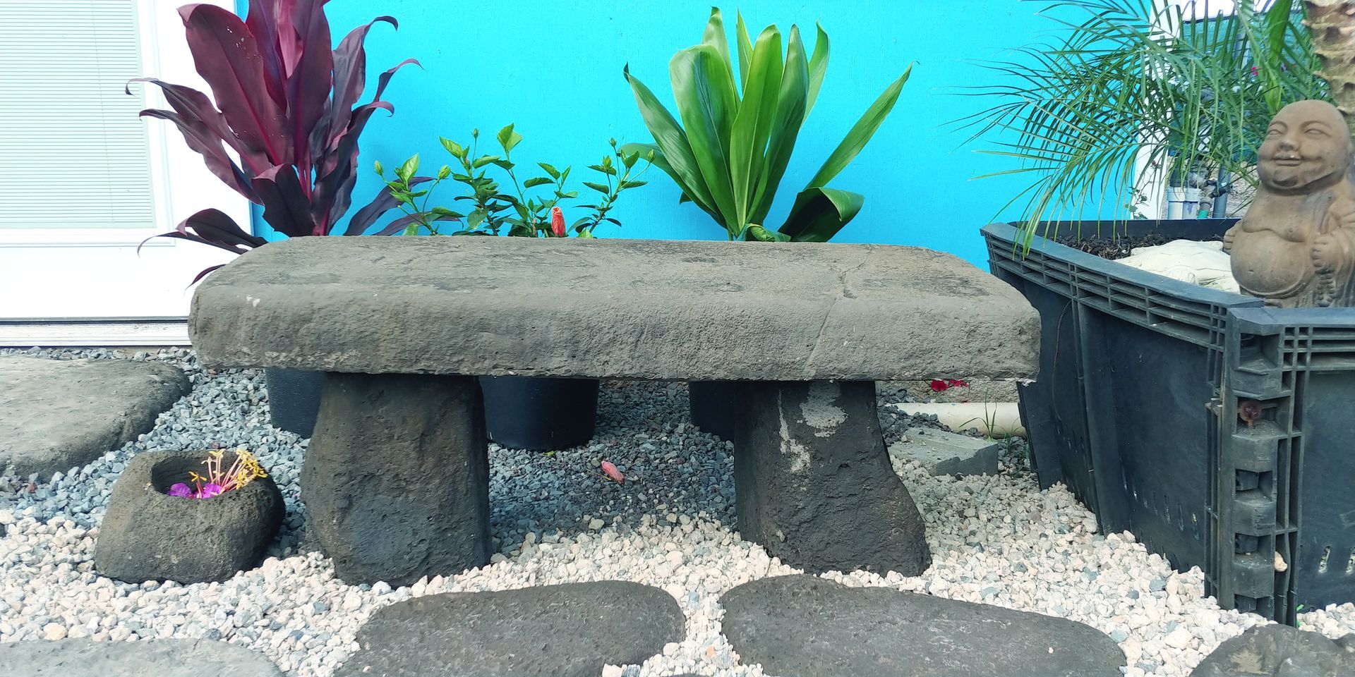 Benches & Tables 3— Waimanalo, HI — Big Rock Garden