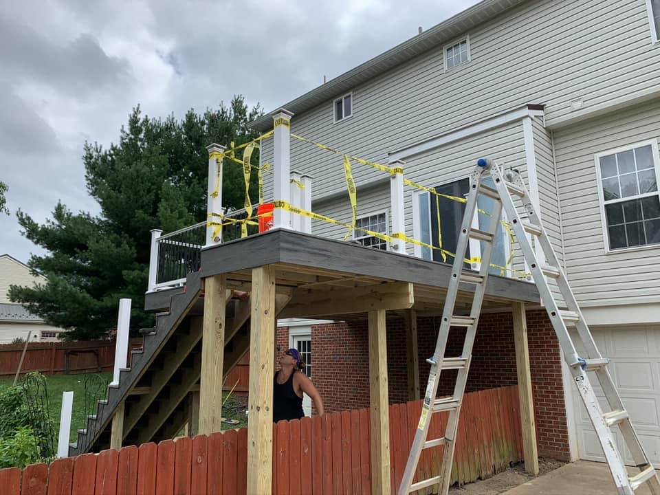 Before Deck Repair And Renovation — Greensburg, PA — Pevarnik Construction Before Deck Repair And Renovation — Greensburg, PA — Pevarnik Construction
