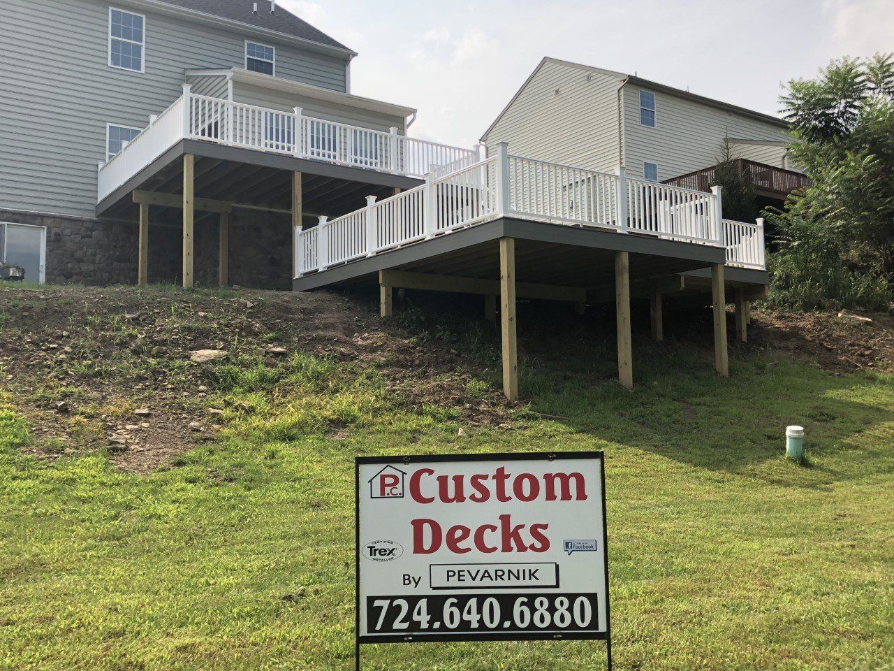 Custom Deck Construction After — Greensburg, PA — Pevarnik Construction