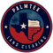 Logo for Palmtex Land Clearing featuring a Texas map with a star, palm tree silhouettes, and a red, white, and blue design.