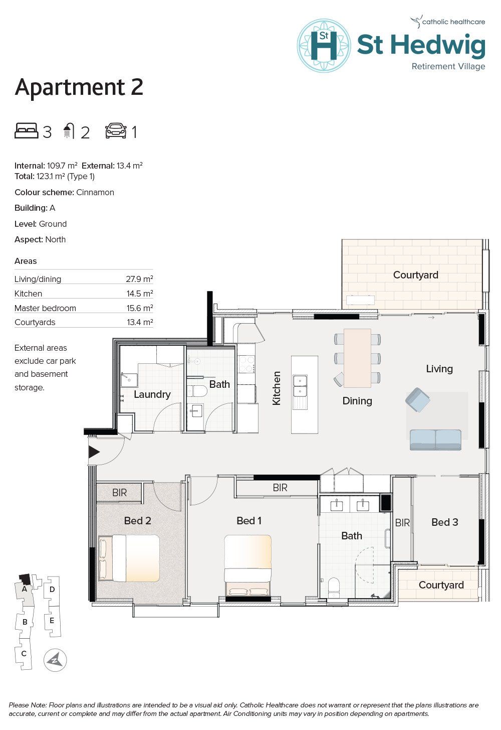 THREE BEDROOM Apartment 2