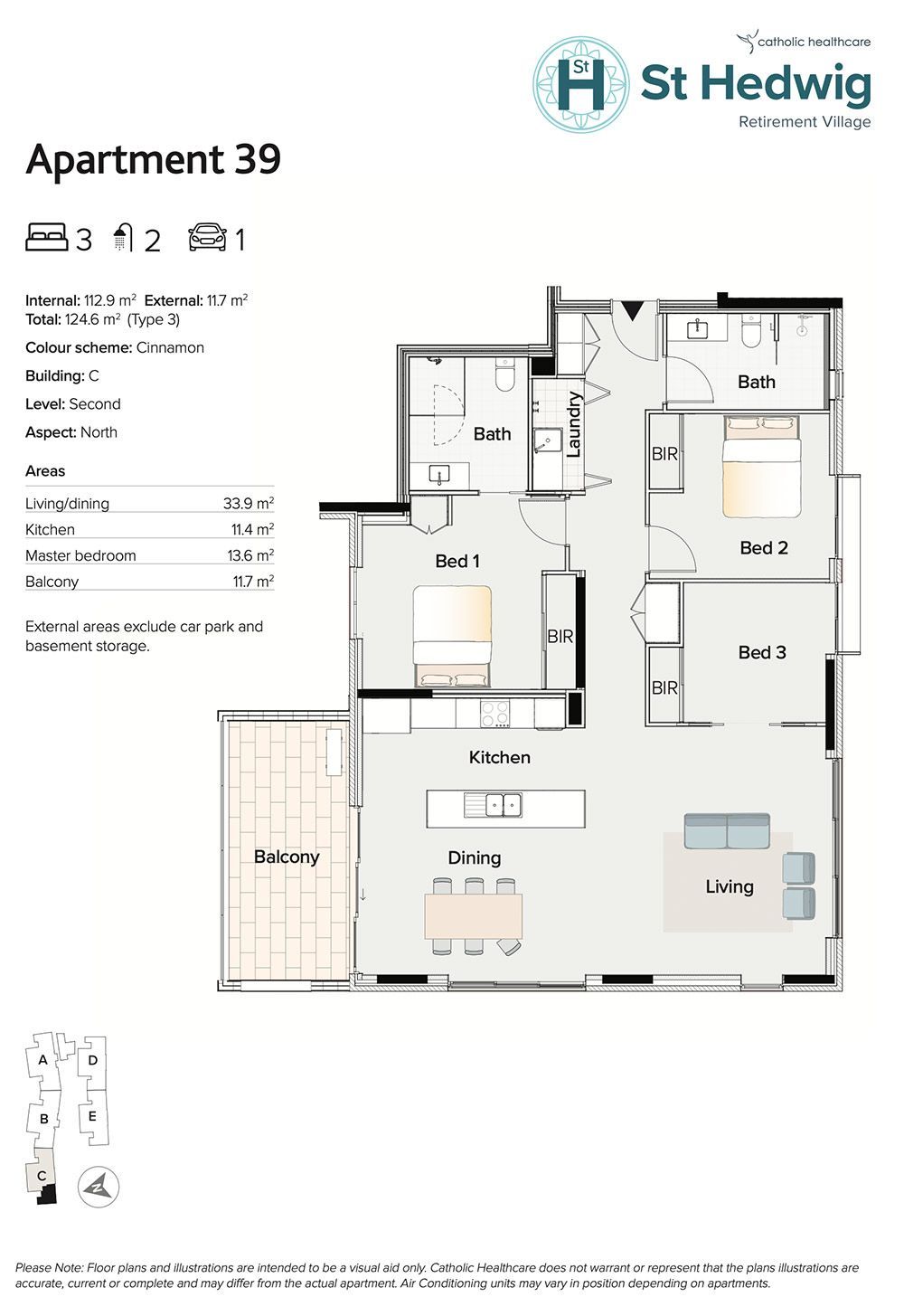 THREE BEDROOM Apartment 2