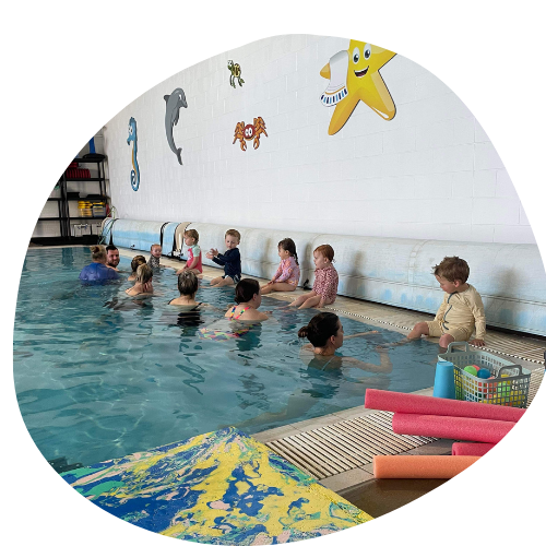 Kids swimming lesson