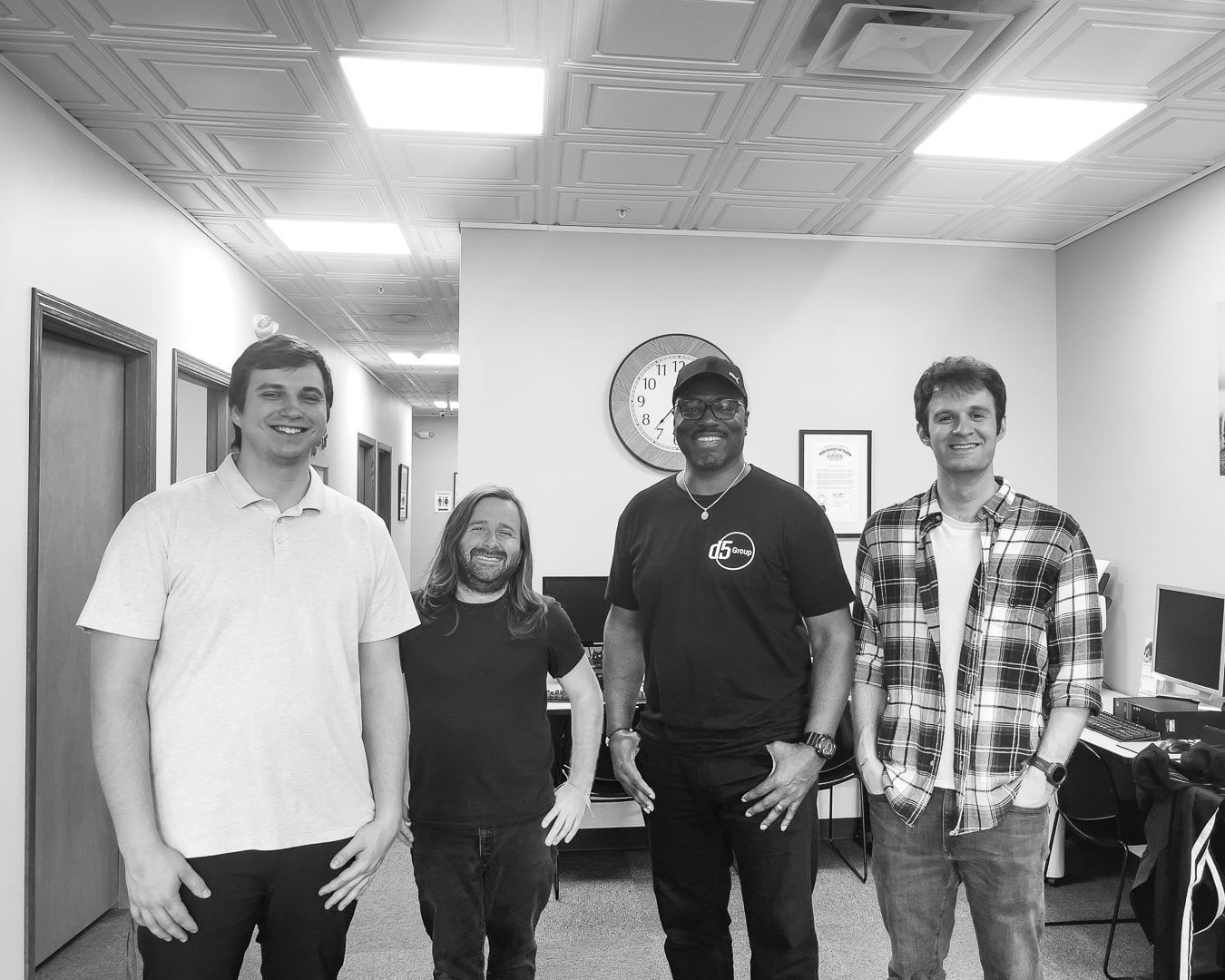 DeShawn Scott with the film production team for the City of Warren Police + Community Trust Initiative campaign. 