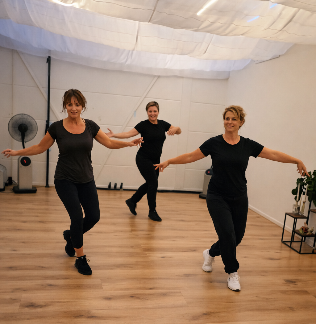 Latin Dance Workout, soms dansen we met elkaar