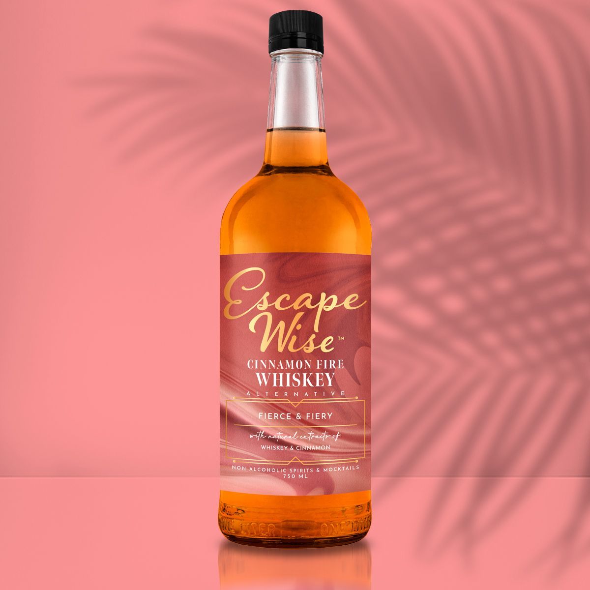 non-alcoholic cinnamon whiskey, whiskey alternative, alcohol free whiskey