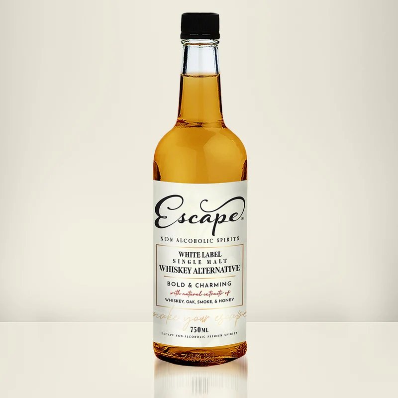White Label Single Malt NonAlcoholic Whiskey Whiskey Alternatives