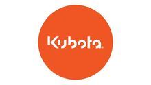 The kubota logo is in an orange circle on a white background.
