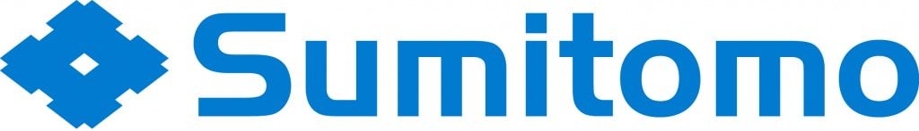 The word sumitomo is written in blue on a white background.