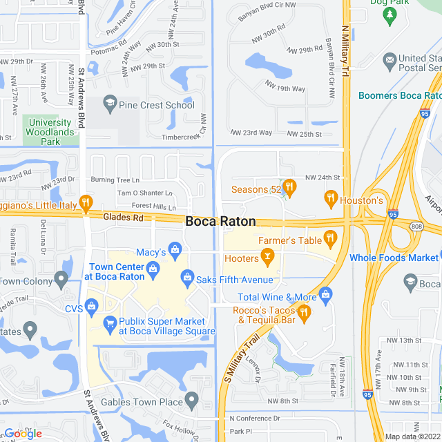 Map of business location