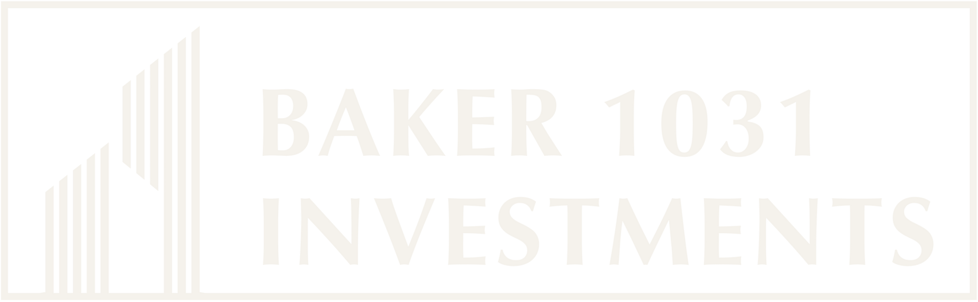 White Logo of Baker 1031 Investments