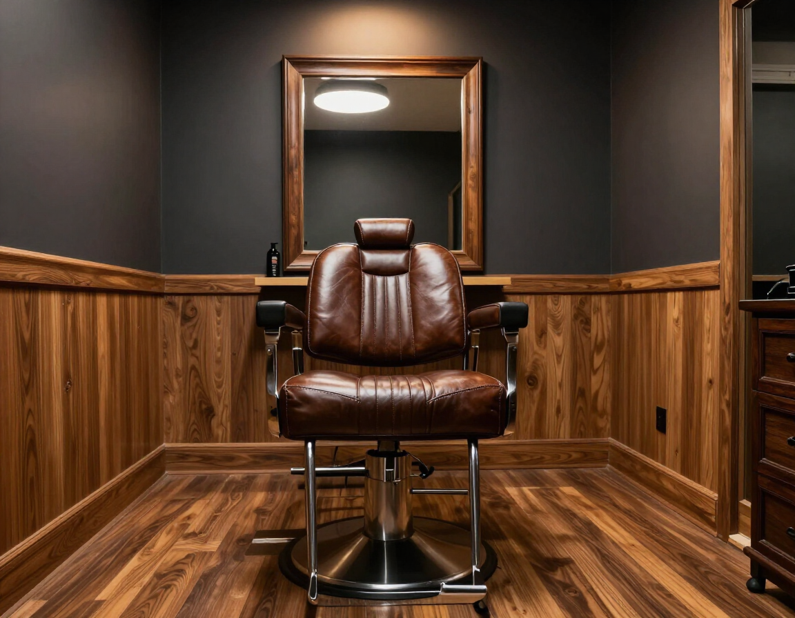 Welcoming Bourbon Lodge Barbershop interior