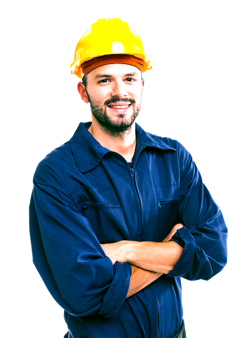 Kruipruimte ventilatie specialist in werkkleding