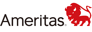 The ameritas logo has a red lion on it