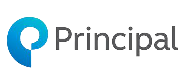 The principal logo has a blue circle in the middle of it.