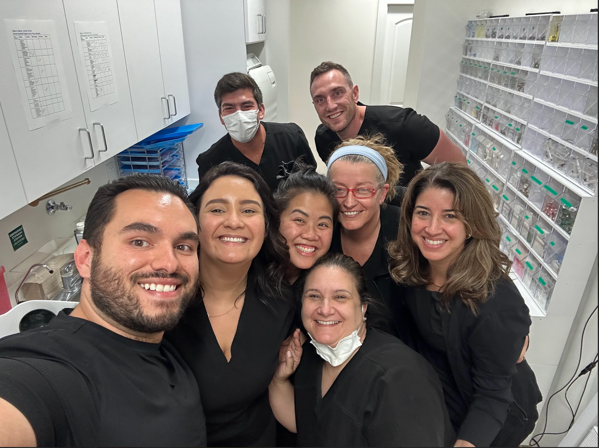 The staff at the Tampa dentist ofice