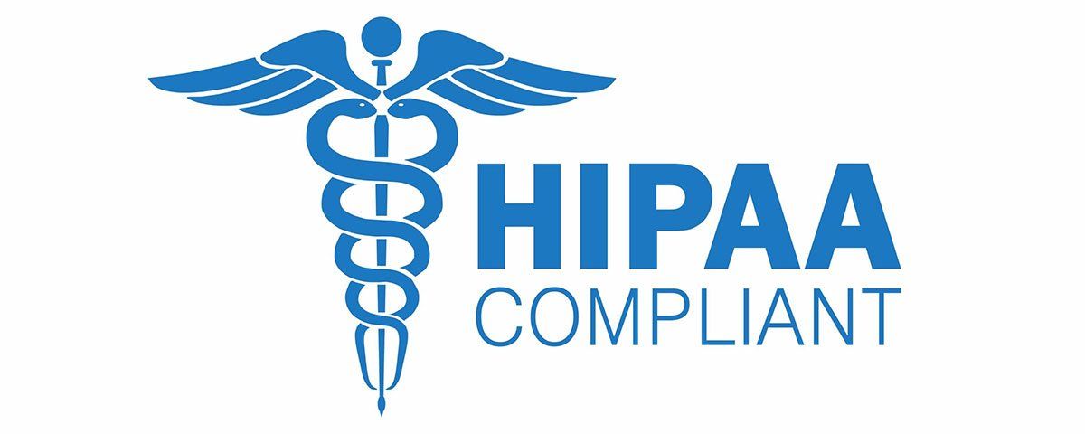 A hipaa compliant logo.