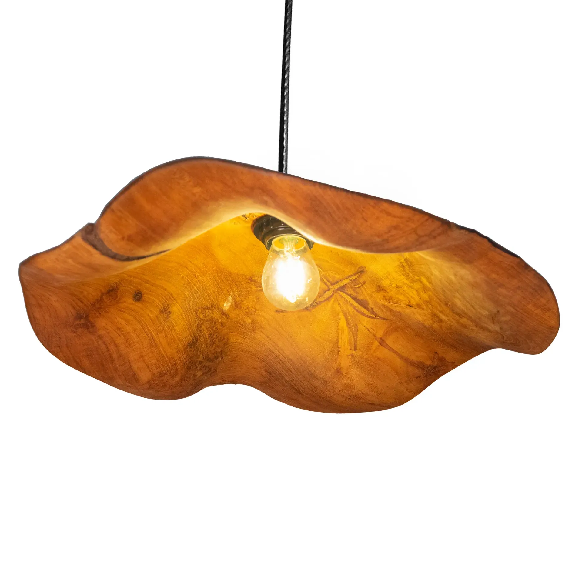 Teak Pendant Lamp Medium