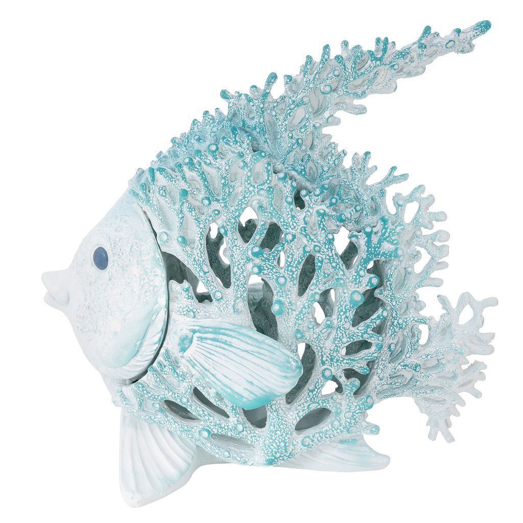 Seafoam Color Coral-Look Fish 11